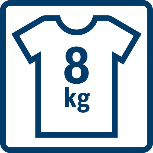 Maximaal vulgewicht (kg): 8